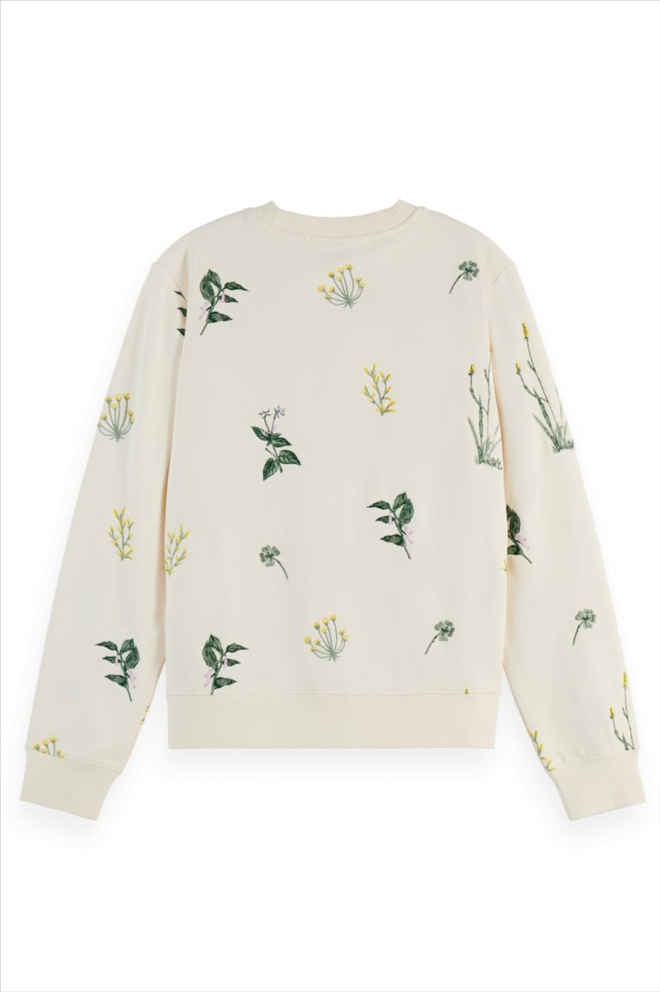 Scotch & Soda - Ecru Embroidery Flower sweater