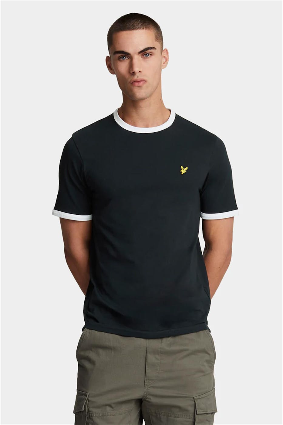 Lyle & Scott - Donkerblauwe Ringer T-shirt