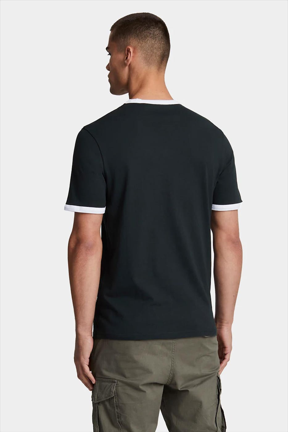 Lyle & Scott - Donkerblauwe Ringer T-shirt