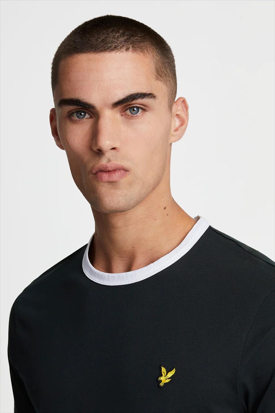 Lyle & Scott - Donkerblauwe Ringer T-shirt