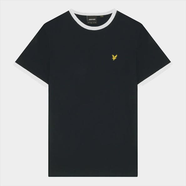 Lyle & Scott - Donkerblauwe Ringer T-shirt