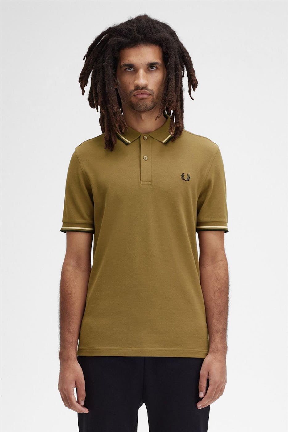 Fred Perry - Bruine Twin Tipped polo