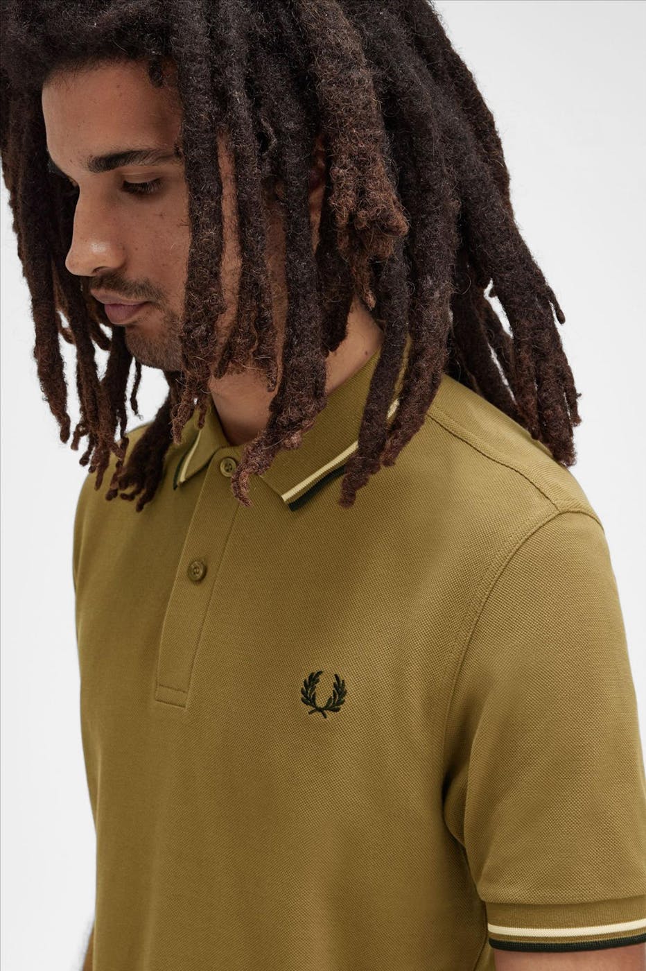 Fred Perry - Bruine Twin Tipped polo