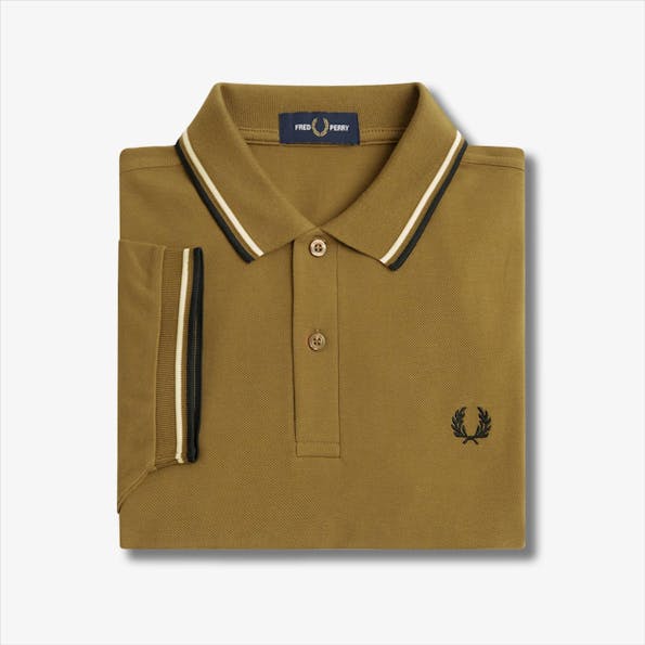 Fred Perry - Bruine Twin Tipped polo
