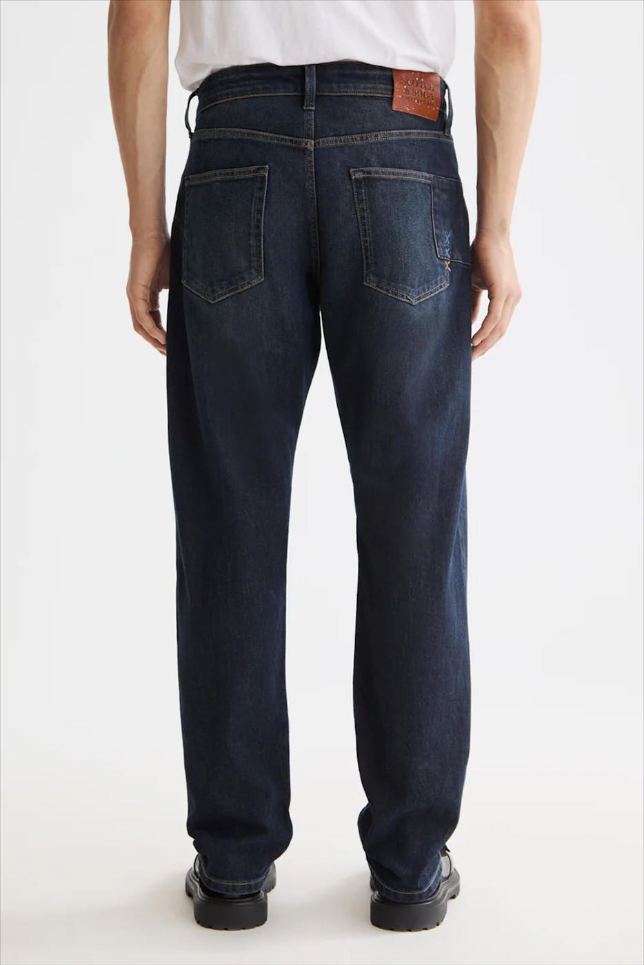 Scotch & Soda - Donkerblauwe The Zee straight jeans