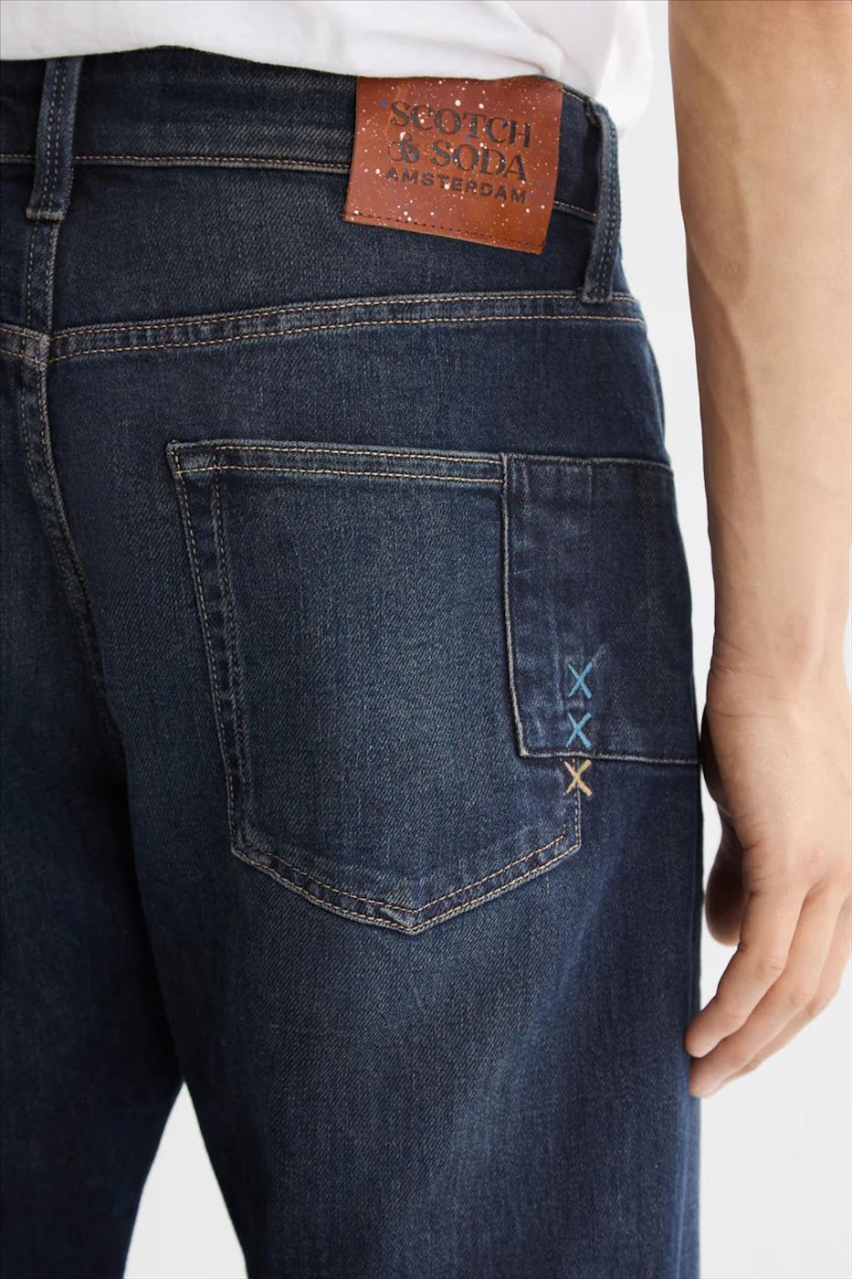 Scotch & Soda - Donkerblauwe The Zee straight jeans