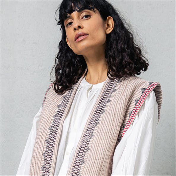 BY BAR - Witte Lucy Chambric blouse