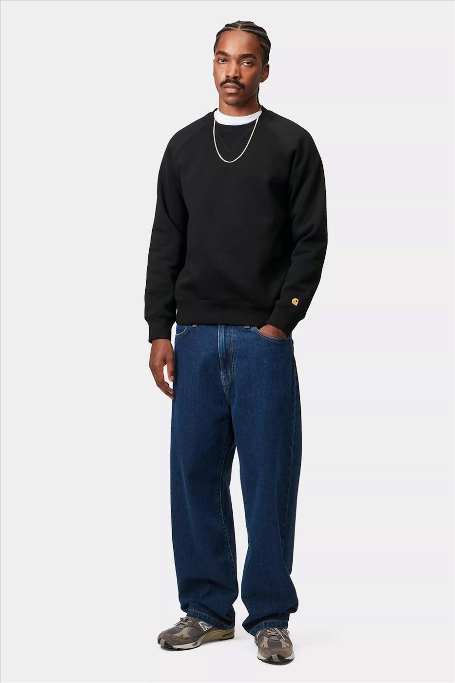 Carhartt WIP - Zwarte Chase sweater