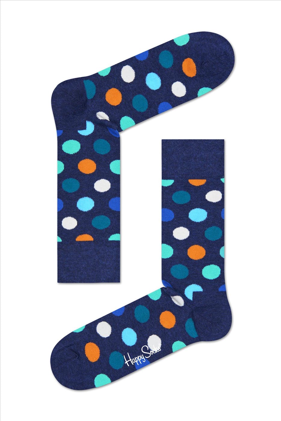 Happy Socks - Big Dot - Kousen - marine blauw