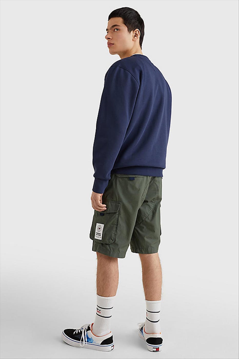 Tommy Jeans - Donkerblauwe TJM Regular Fleece C Neck sweater