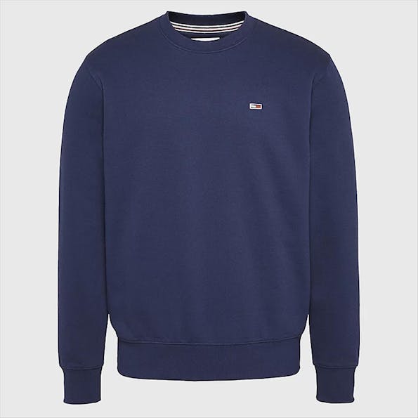 Tommy Jeans - Donkerblauwe TJM Regular Fleece C Neck sweater