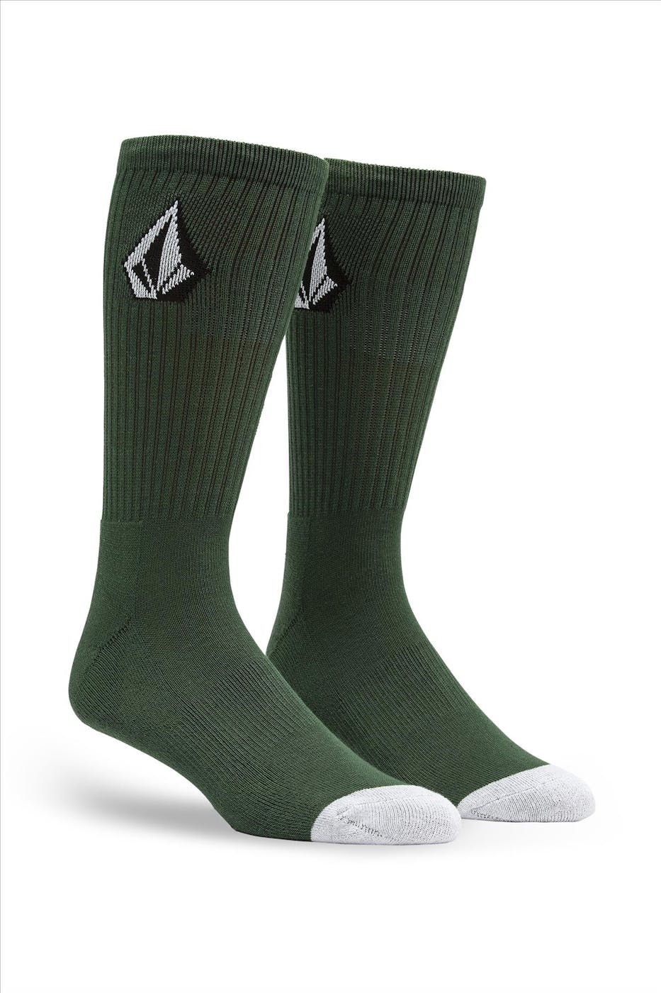 Volcom - Bordeaux-Zwart-Groene Full Stone Mix sokken