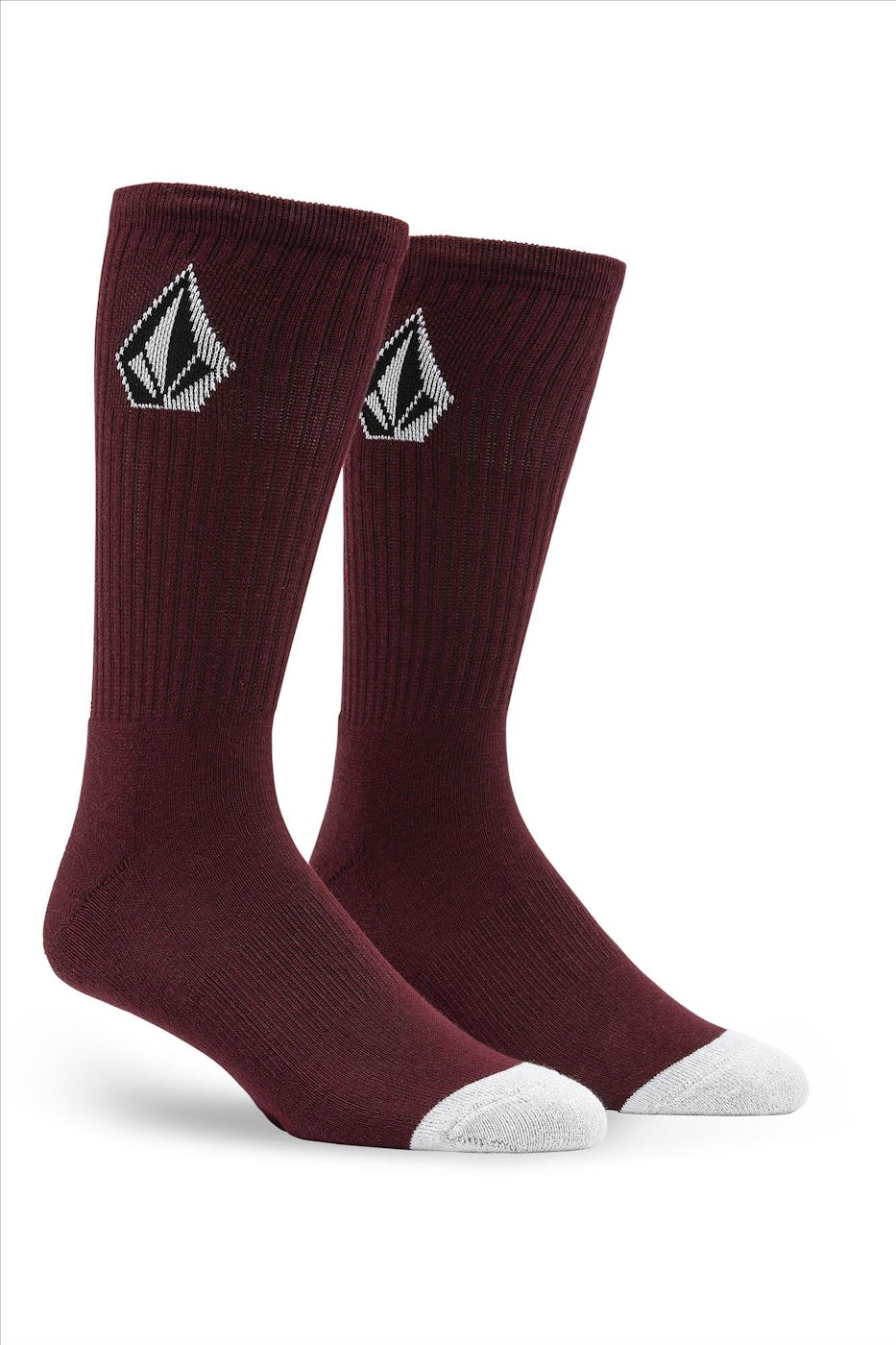 Volcom - Bordeaux-Zwart-Groene Full Stone Mix sokken