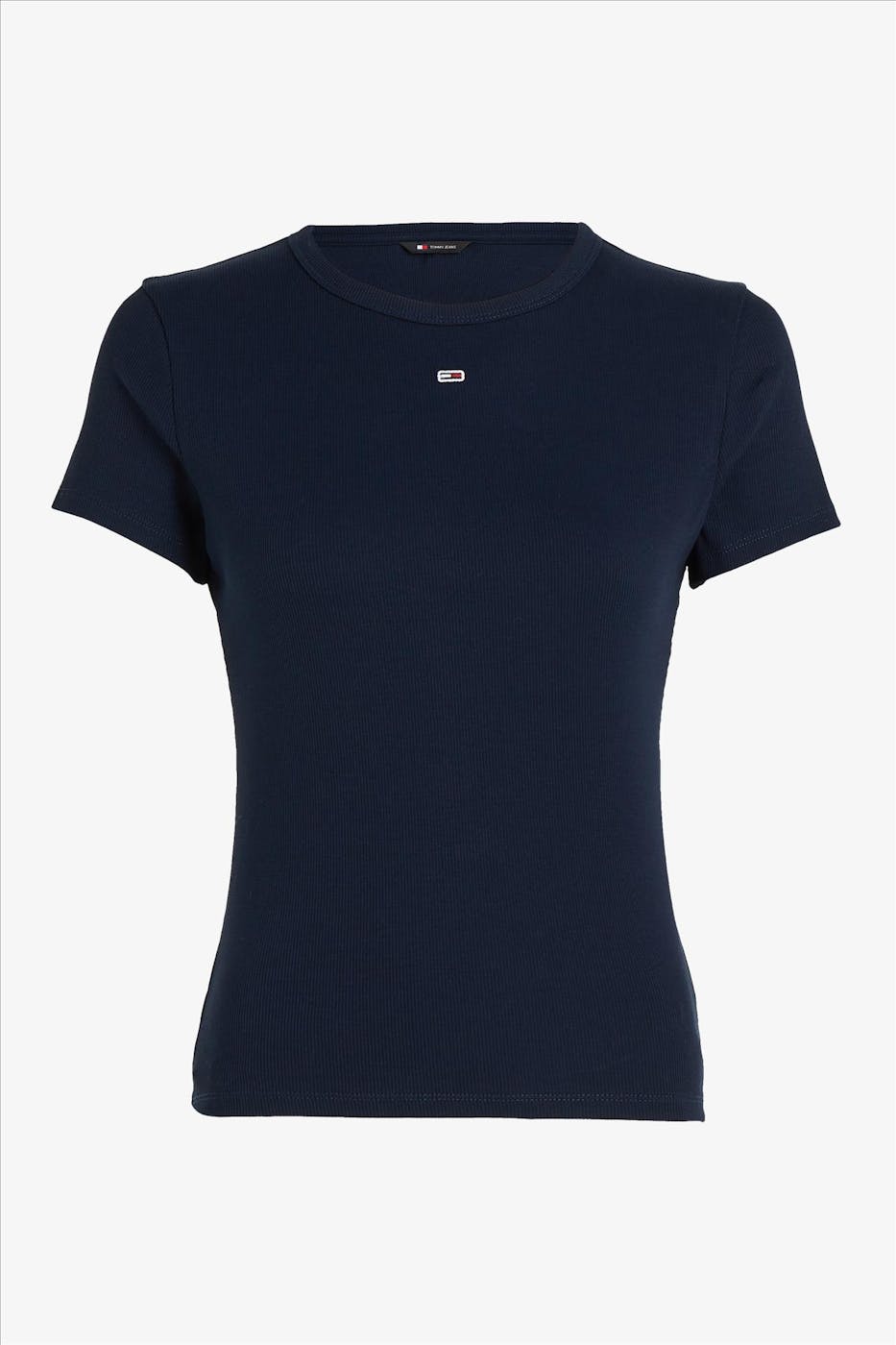 Tommy Jeans - Donkerblauwe Essenial Rib T-shirt