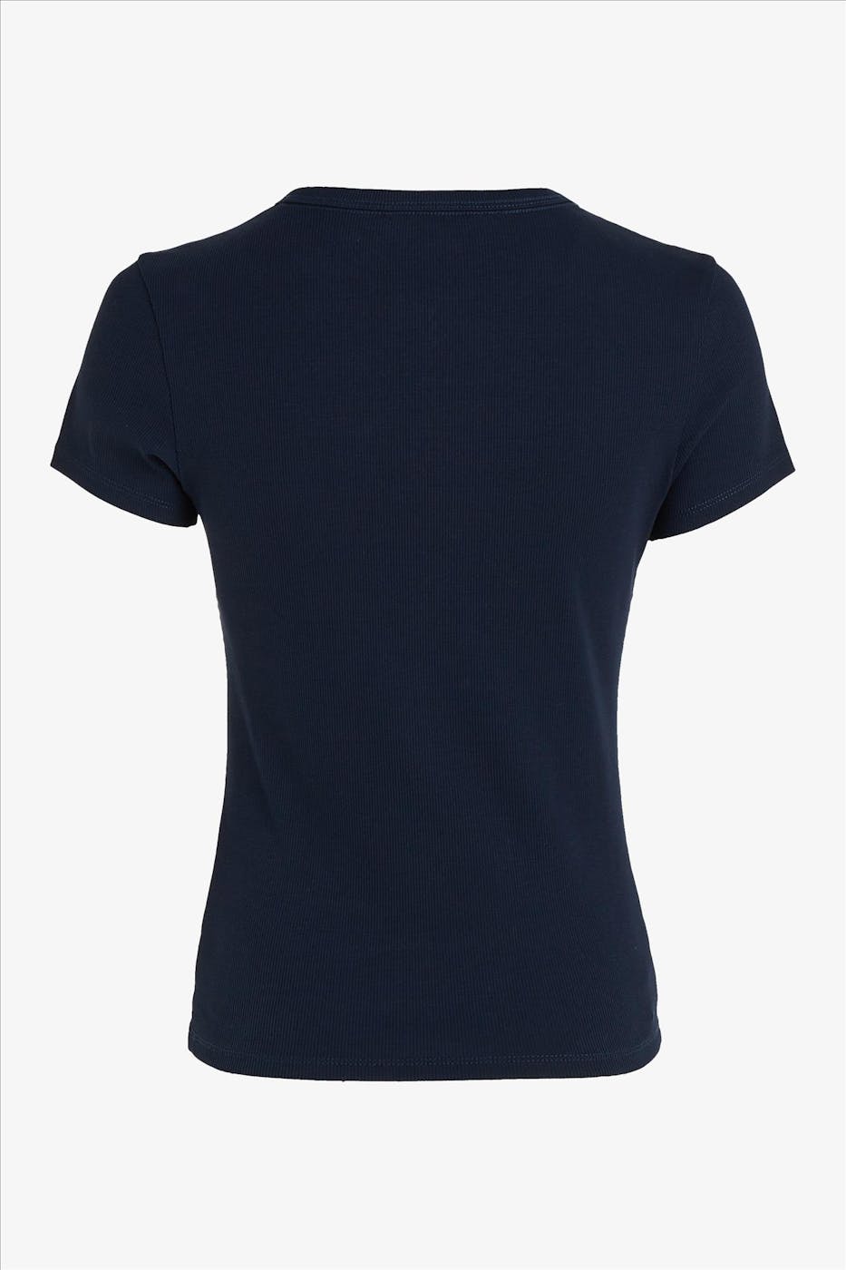 Tommy Jeans - Donkerblauwe Essenial Rib T-shirt