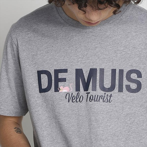 Antwrp - Lichtgrijze Velo Tourist Muis T-shirt