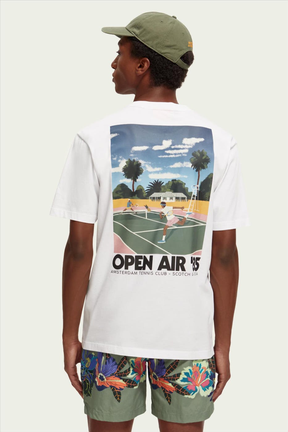 Scotch & Soda - Witte Open Air '85 T-shirt