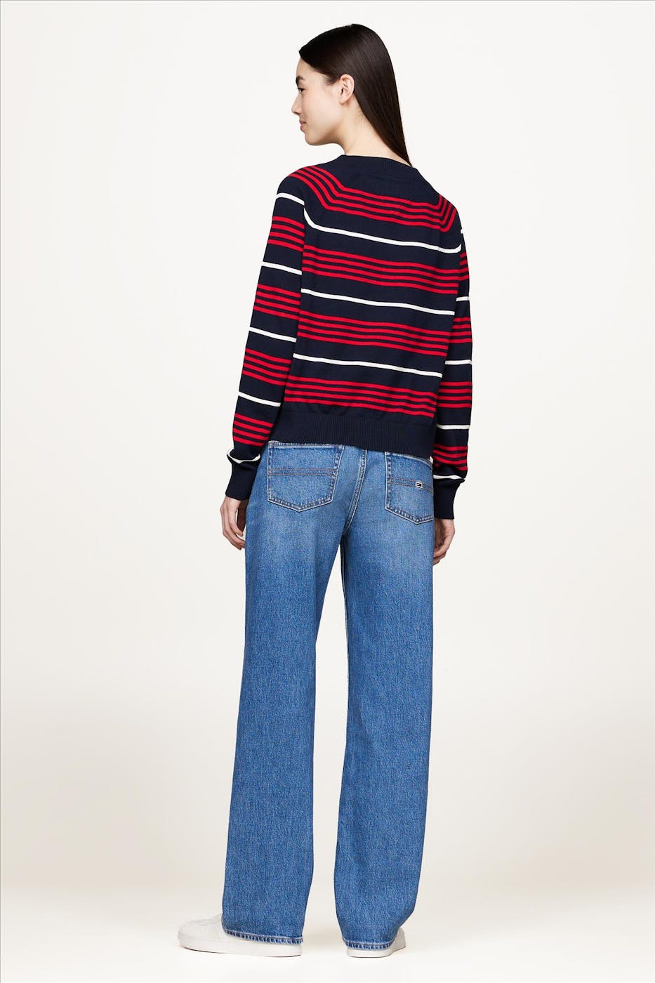 Tommy Jeans - Donkerblauwe Stripe trui