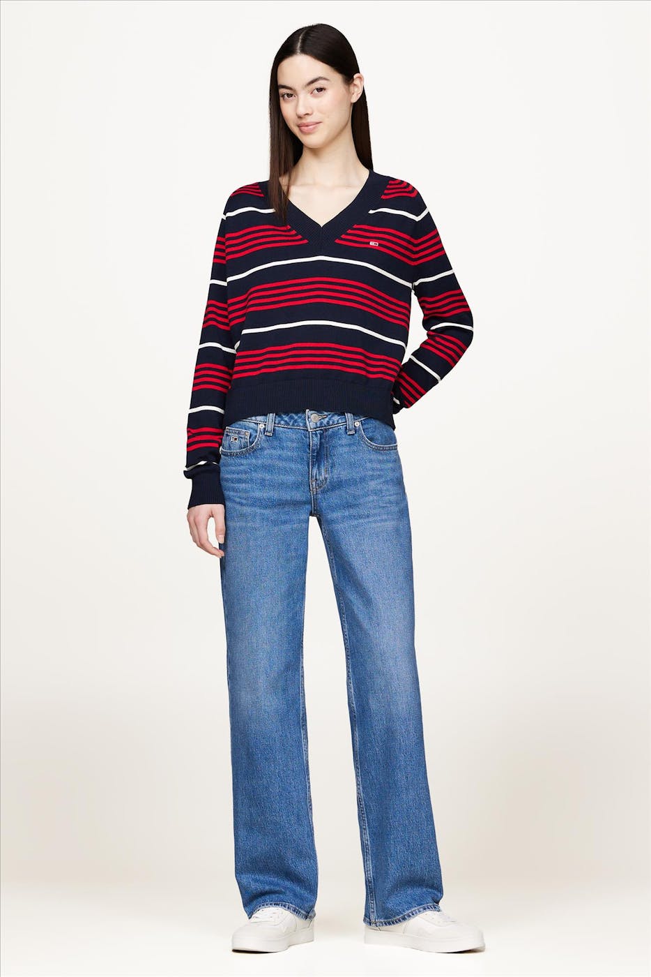 Tommy Jeans - Donkerblauwe Stripe trui