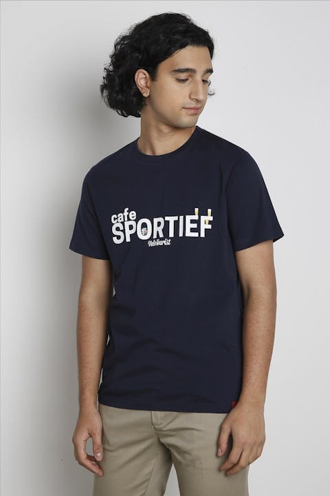 Antwrp - Donkerblauwe Cafe Sportief t-shirt