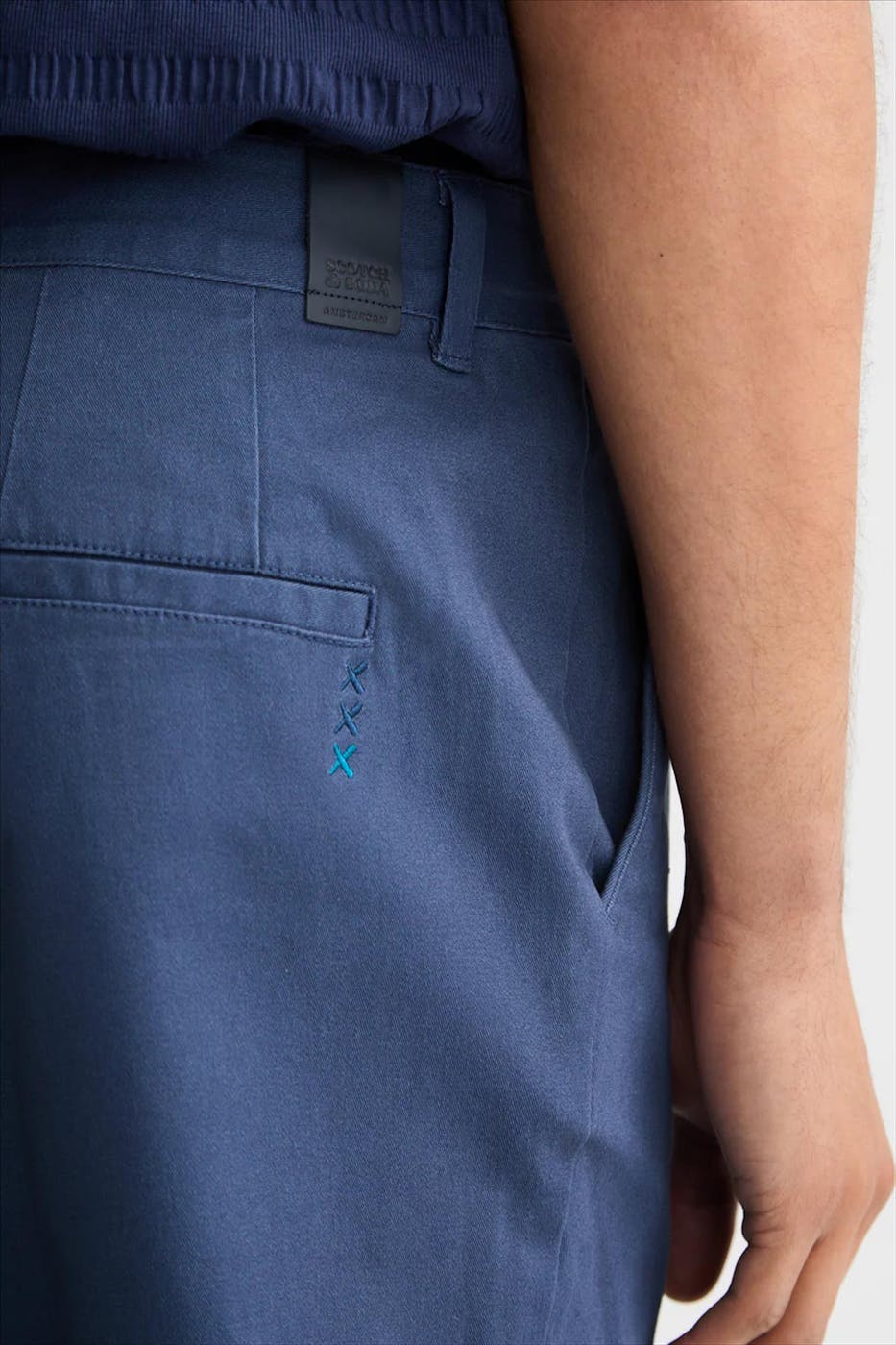 Scotch & Soda - Marineblauwe The Drift chino