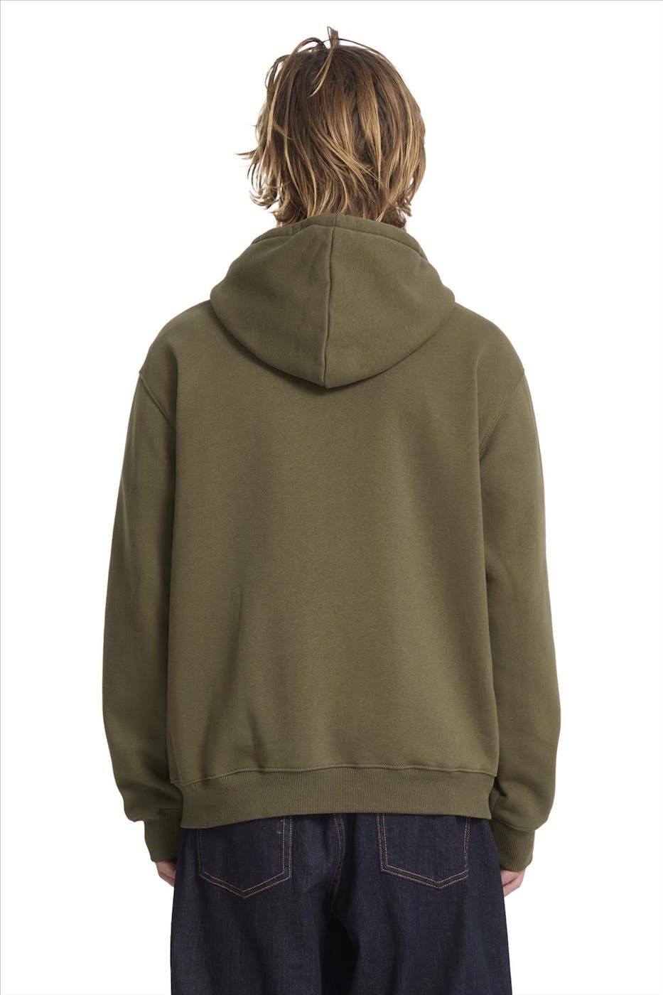 Volcom - Olijfgroene Single Stone hoodie