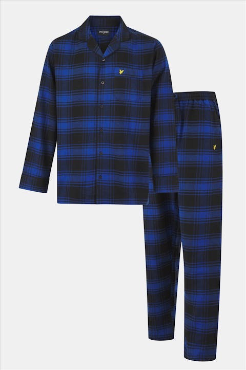 Lyle & Scott - Blauw-Zwarte Julian pyjama