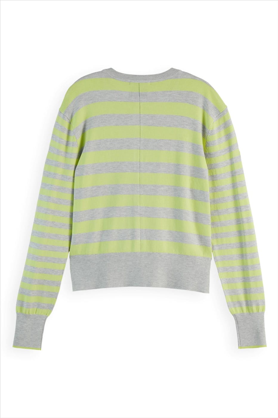 Scotch & Soda - Grijs-Groene Stripe cardigan