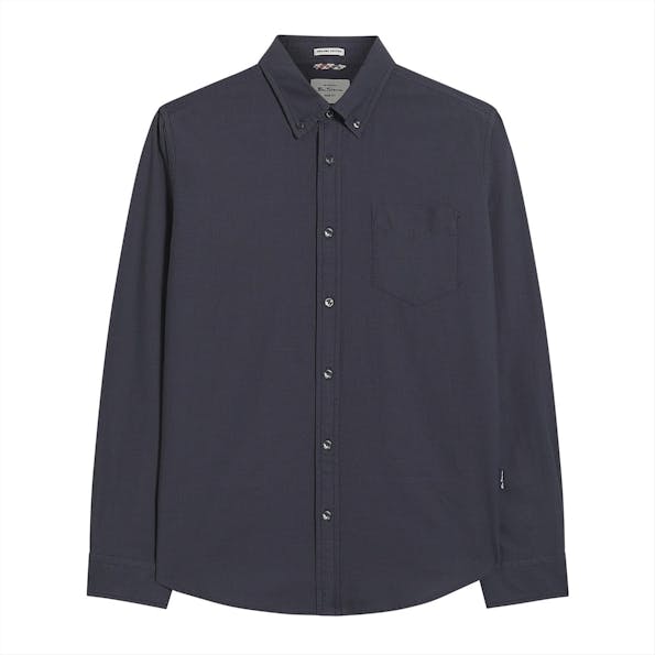Ben Sherman - Donkergrijs Signature Oxford hemd