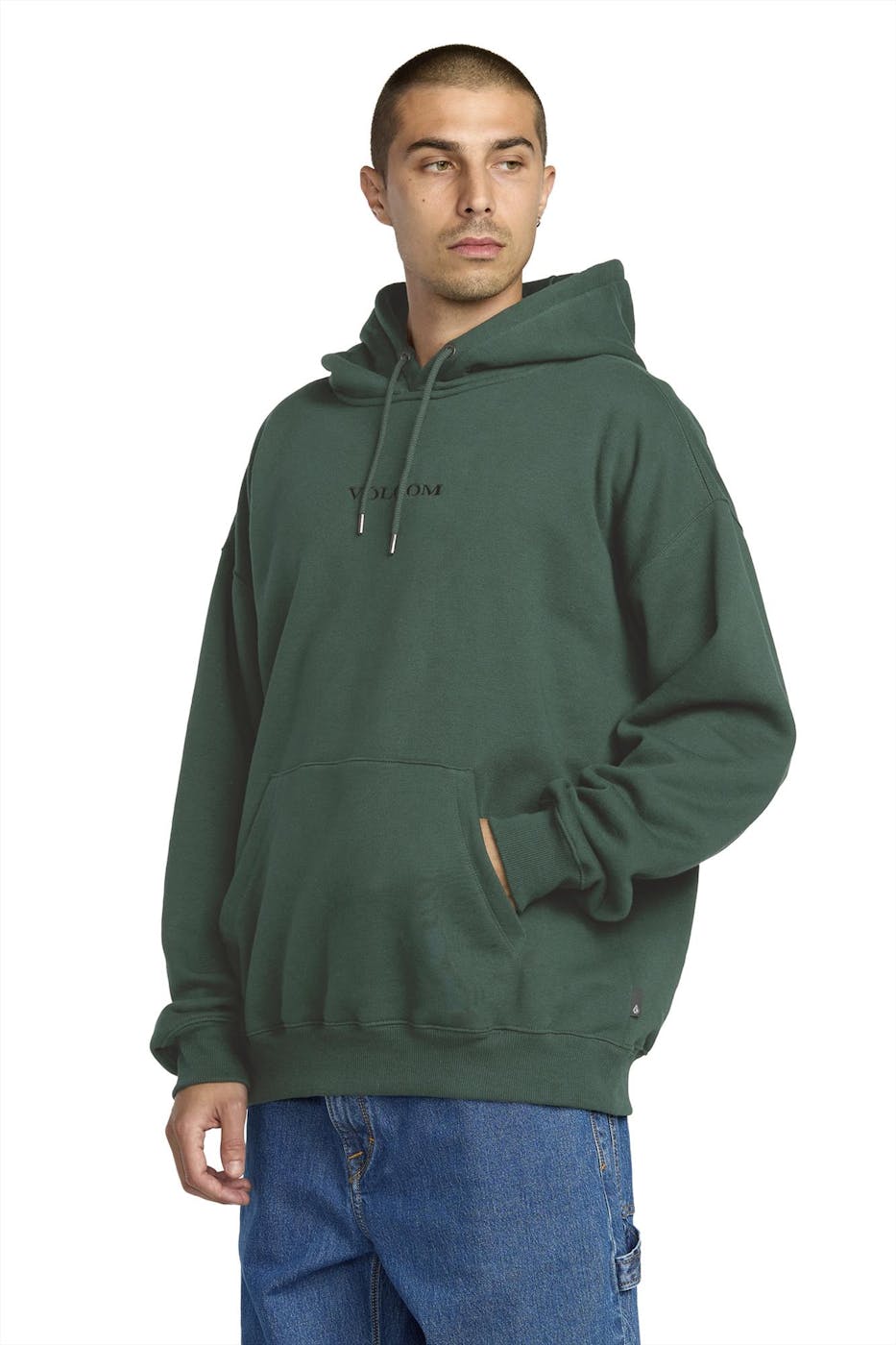 Volcom - Donkergroene Volcom Stone hoodie