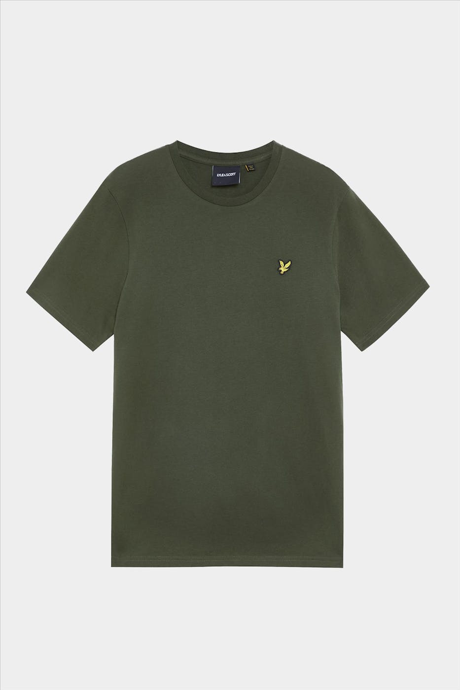 Lyle & Scott - Olijfgroene Plain T-shirt