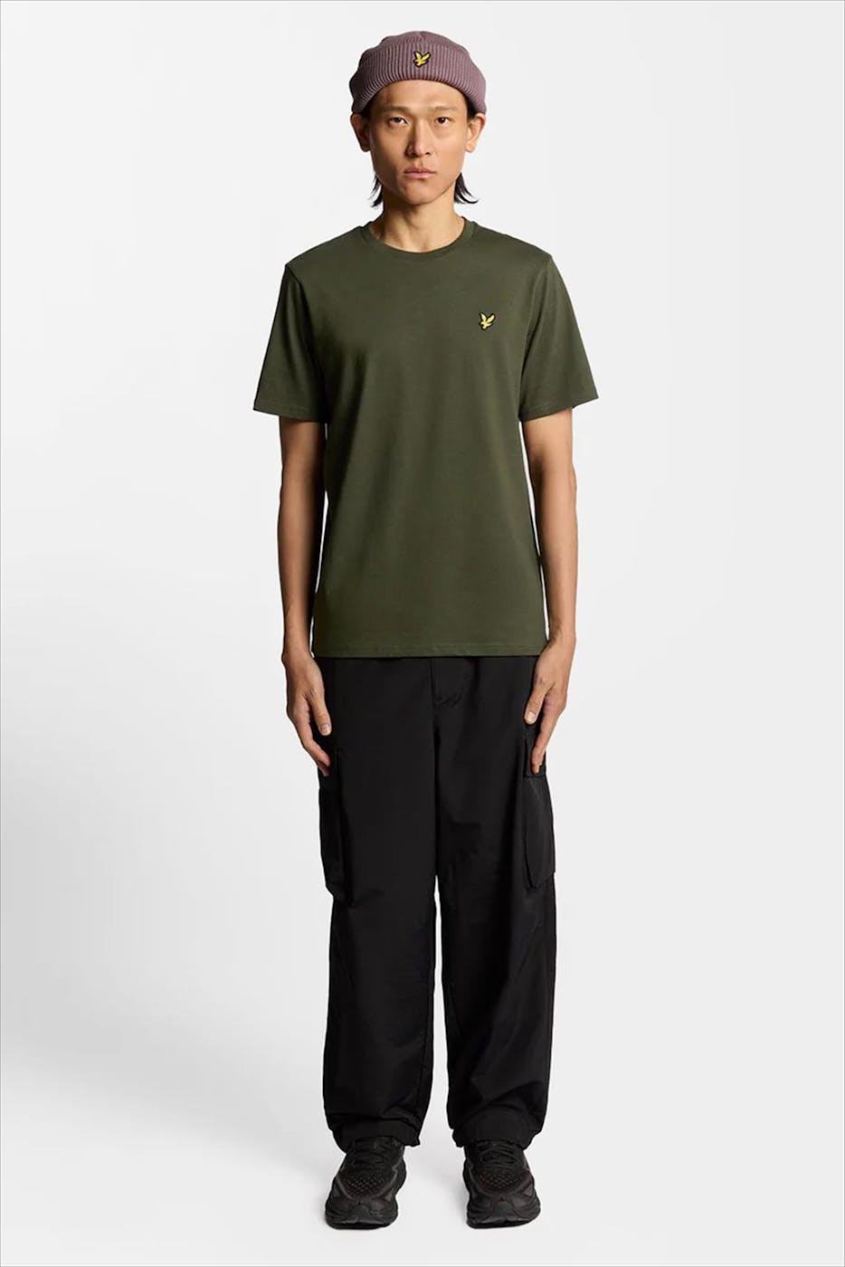 Lyle & Scott - Olijfgroene Plain T-shirt