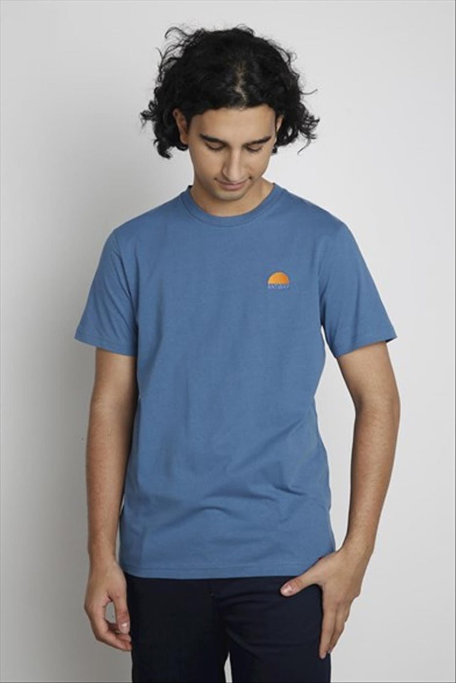 Antwrp - Grijsblauwe Sun & Beach T-shirt