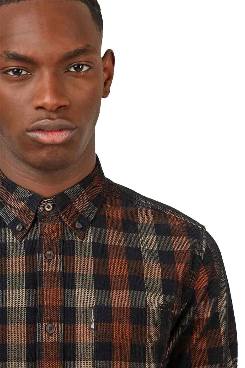 Ben Sherman - Bruin Corduroy Pocket hemd