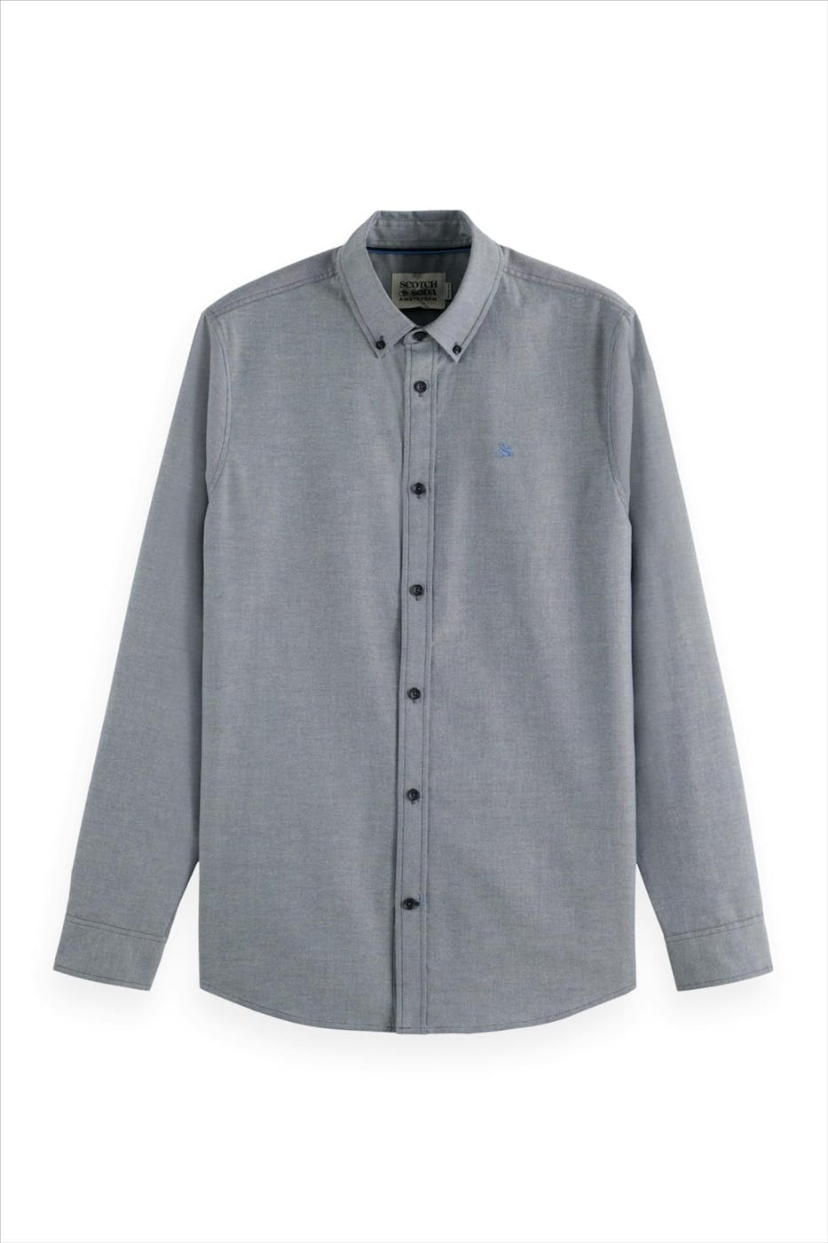 Scotch & Soda - Blauw Seasonal Essentials Oxford hemd