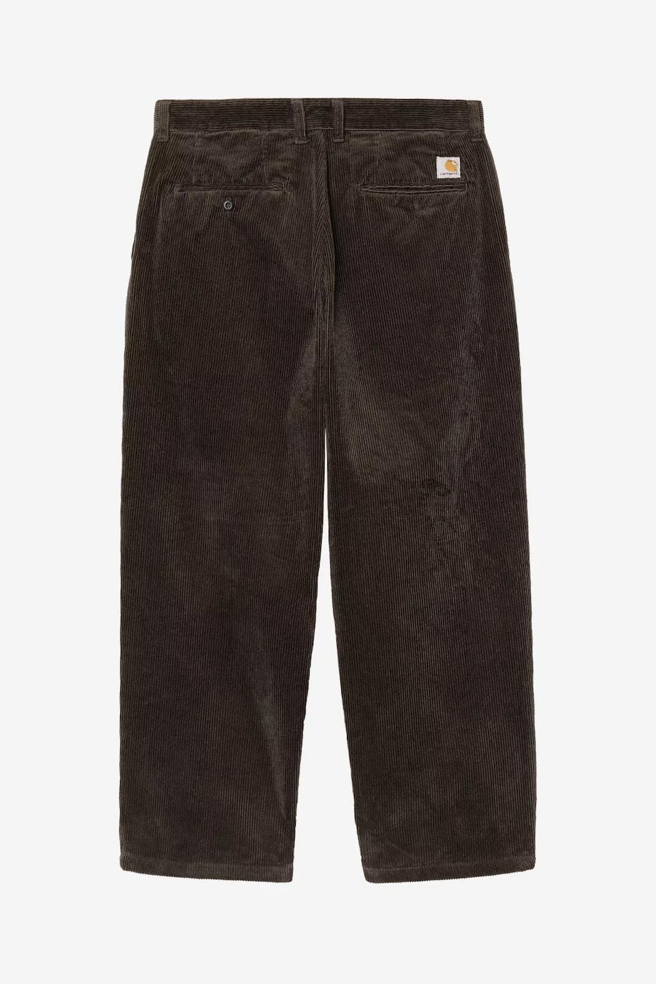 Carhartt WIP - Donkerbruine Evan loose tapered broek