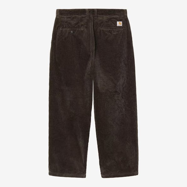 Carhartt WIP - Donkerbruine Evan loose tapered broek