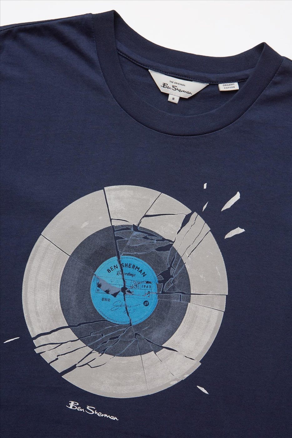 Ben Sherman - Donkerblauwe Broken Target T-shirt