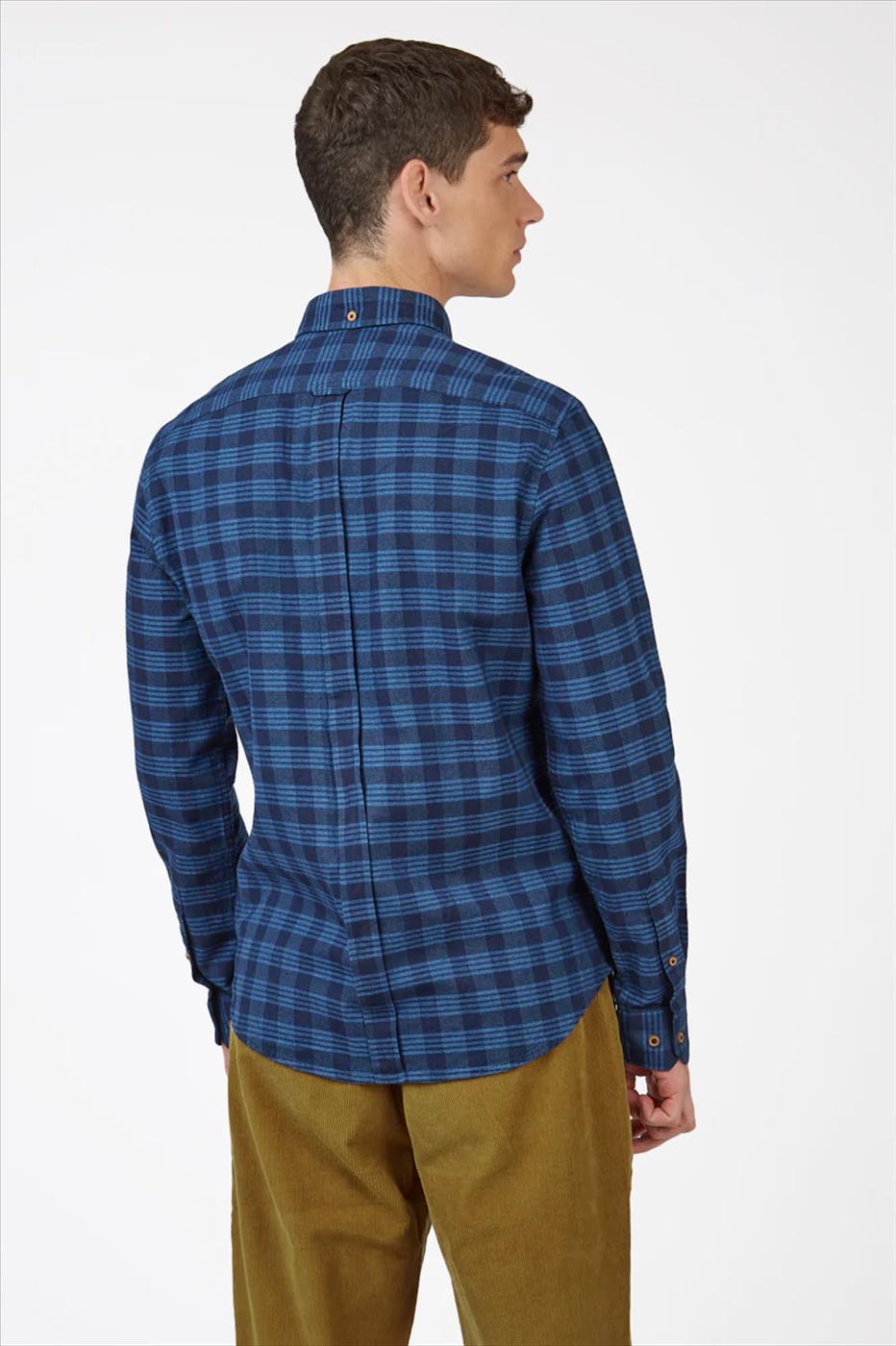 Ben Sherman - Blauw Indigo Gingham Check hemd