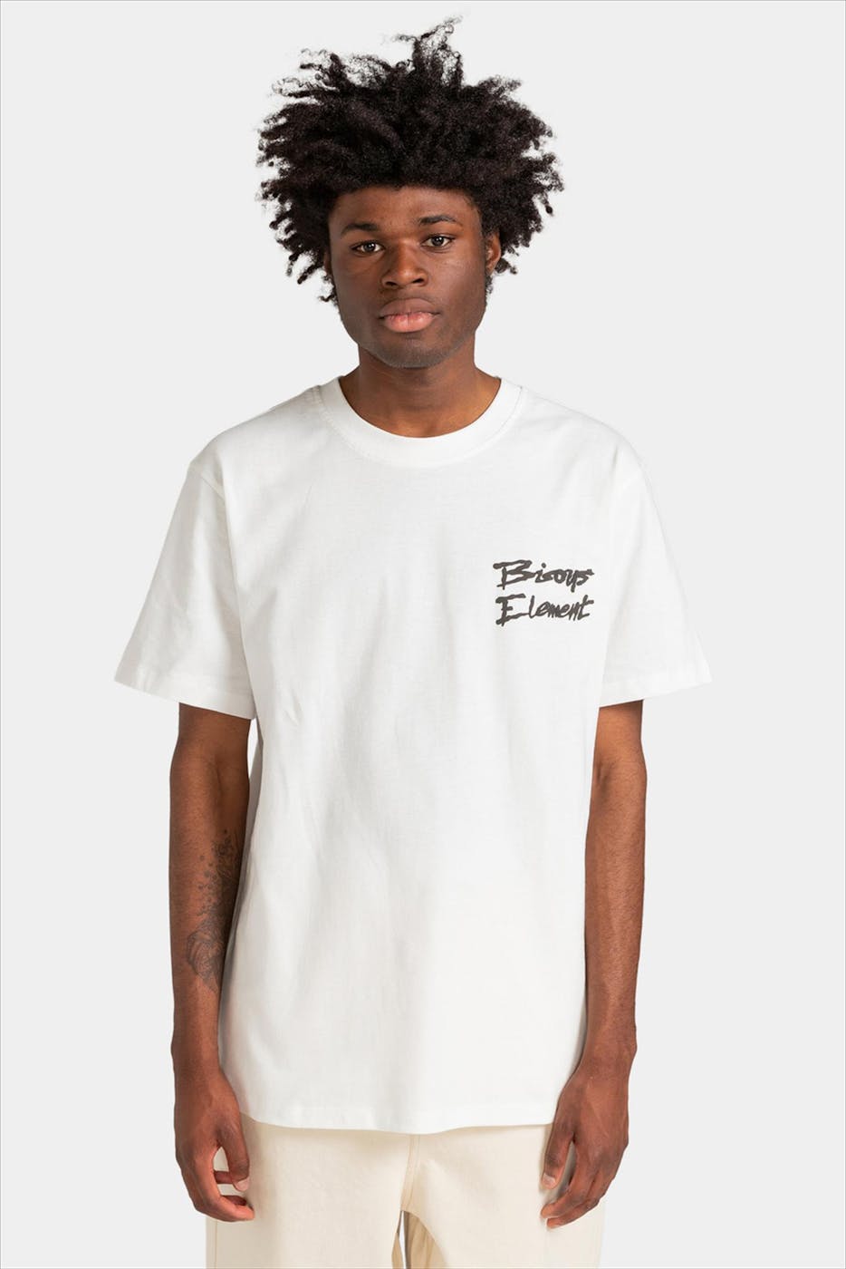 Element - Ecru Bisous La Bouche T-shirt