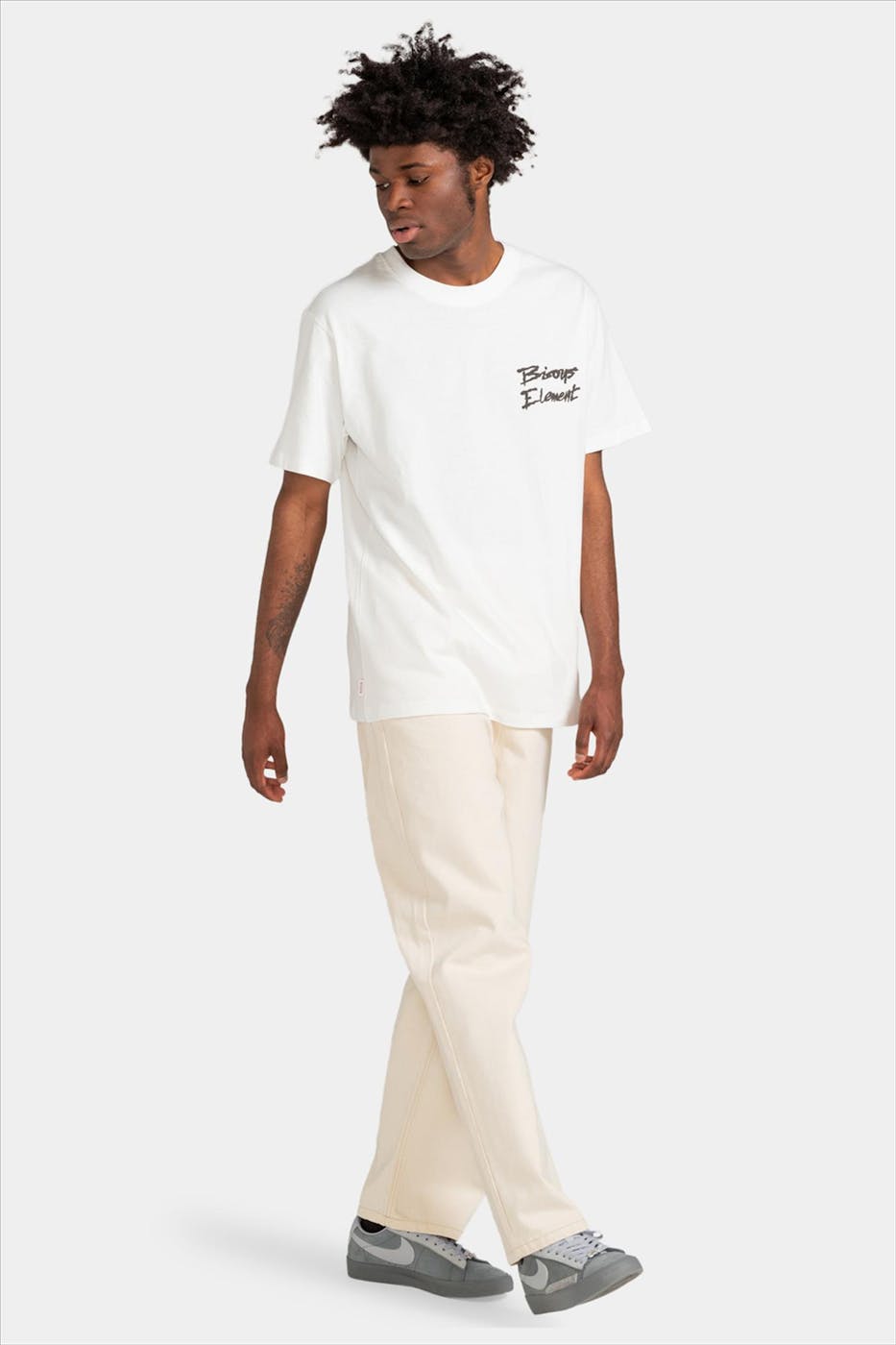 Element - Ecru Bisous La Bouche T-shirt