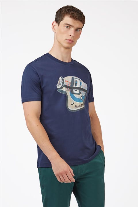 Ben Sherman - Donkerblauwe Helmet T-shirt