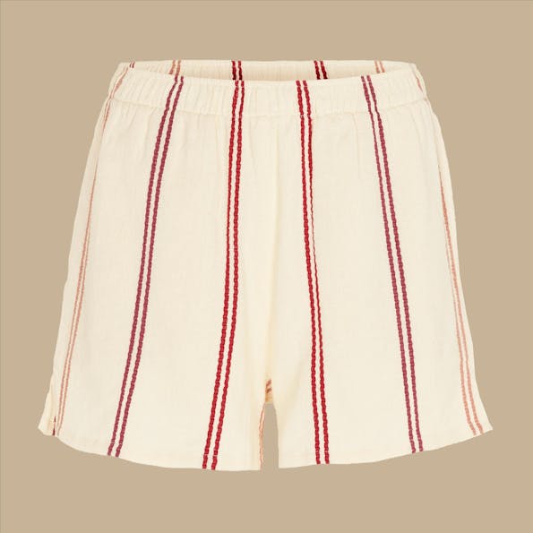 BY BAR - Ecru-Bordeaux Isa Athia short