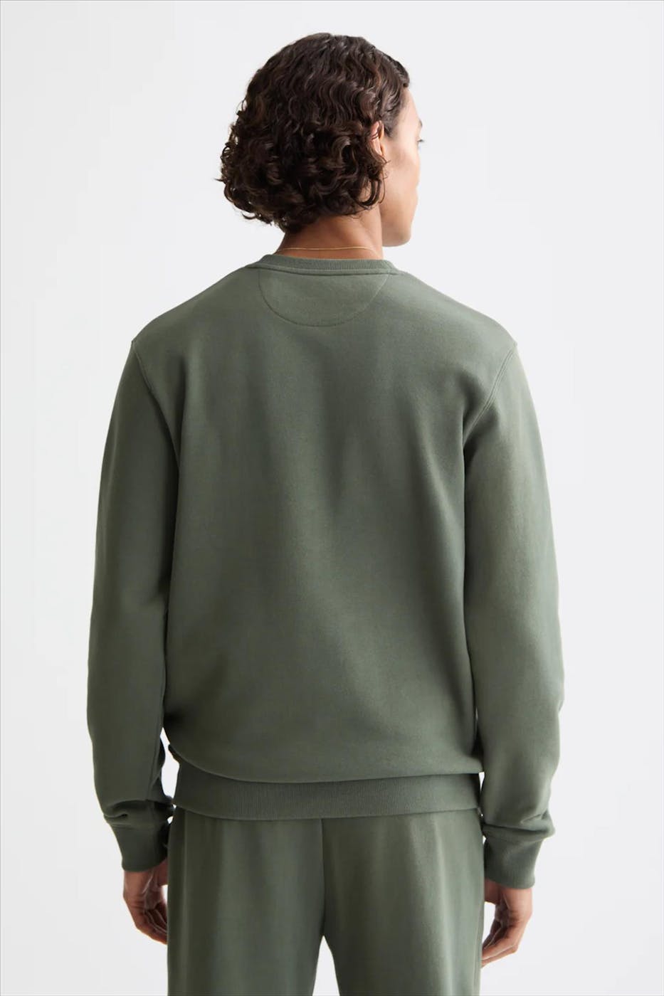 Scotch & Soda - Kaki Regular Logo sweater