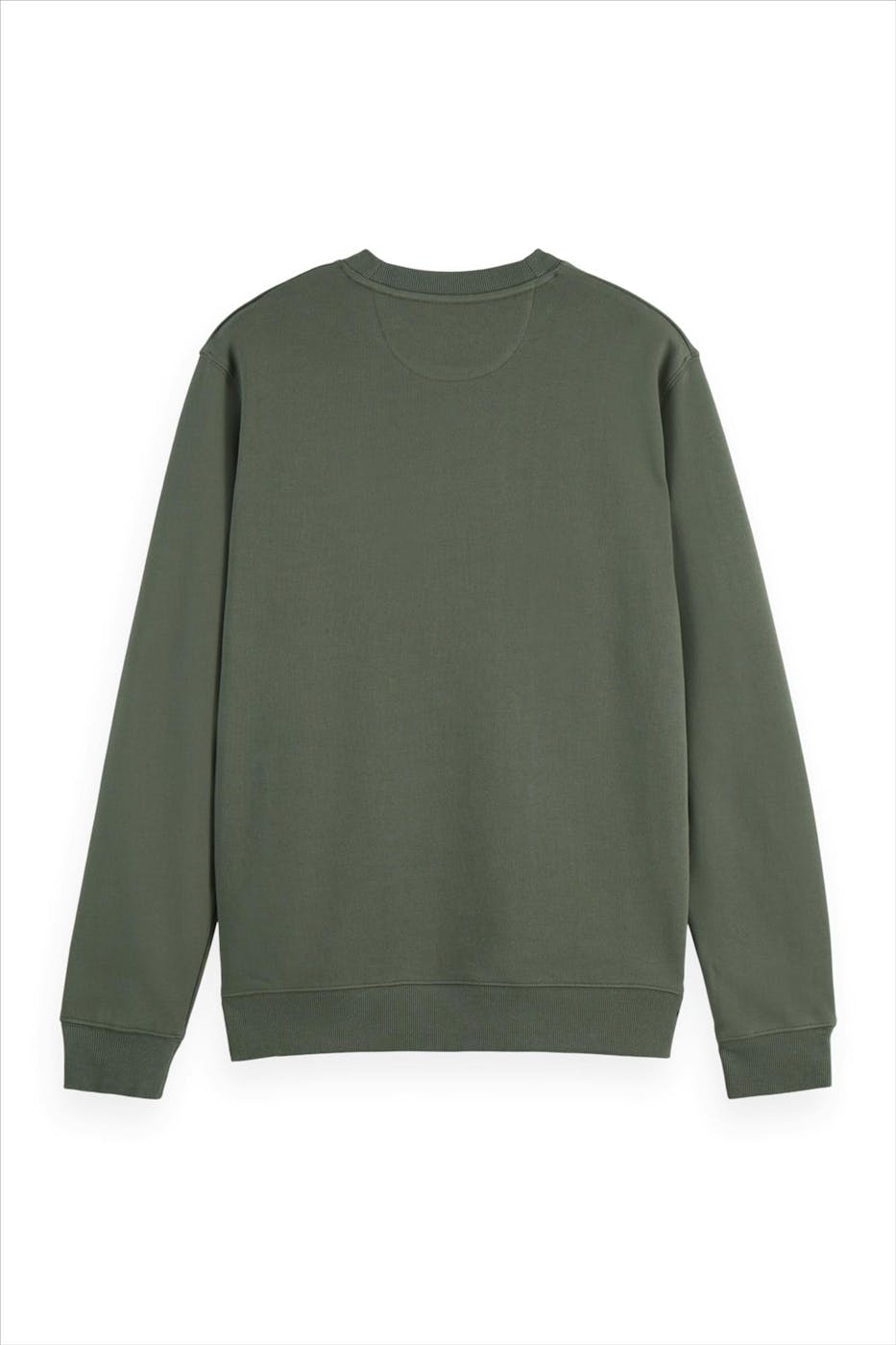 Scotch & Soda - Kaki Regular Logo sweater