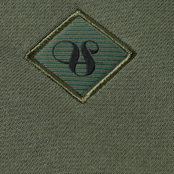 Scotch & Soda - Kaki Regular Logo sweater