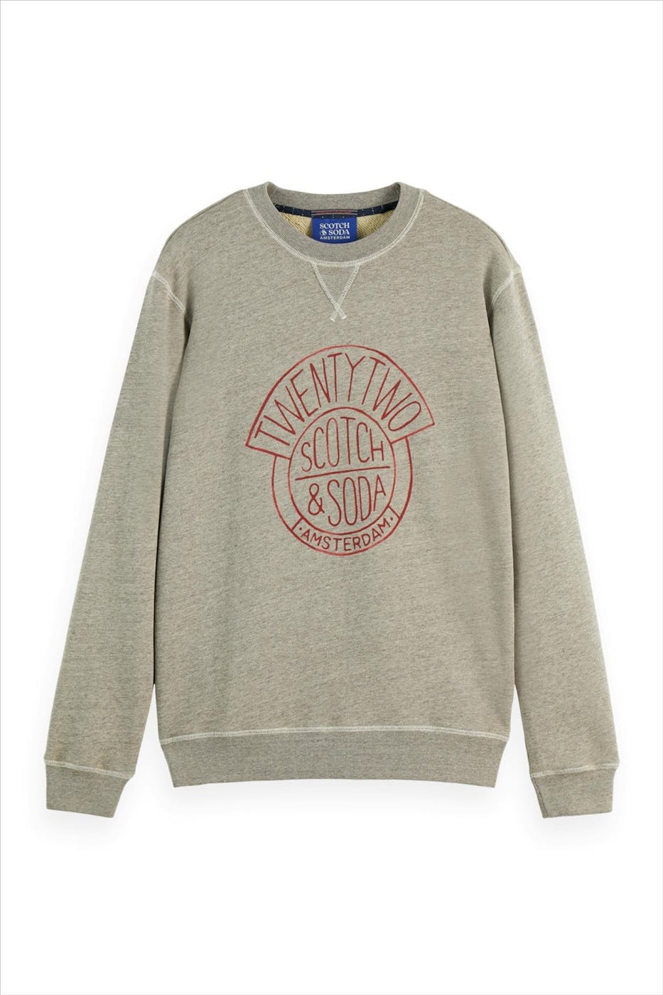 Scotch & Soda - Grijze Artwork sweater