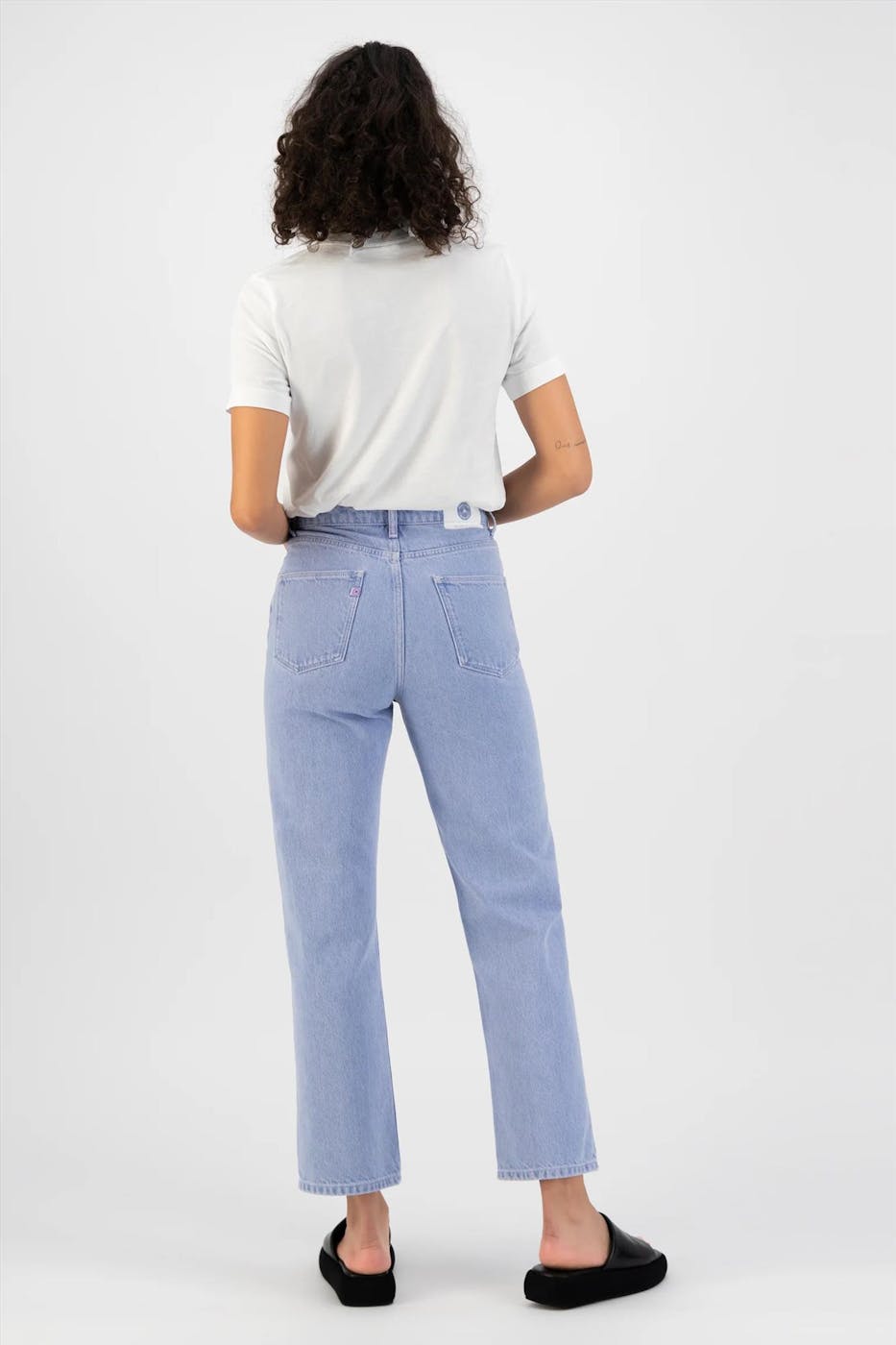 MUD jeans - Lichtpaarse Relax Rose Cropped jeans