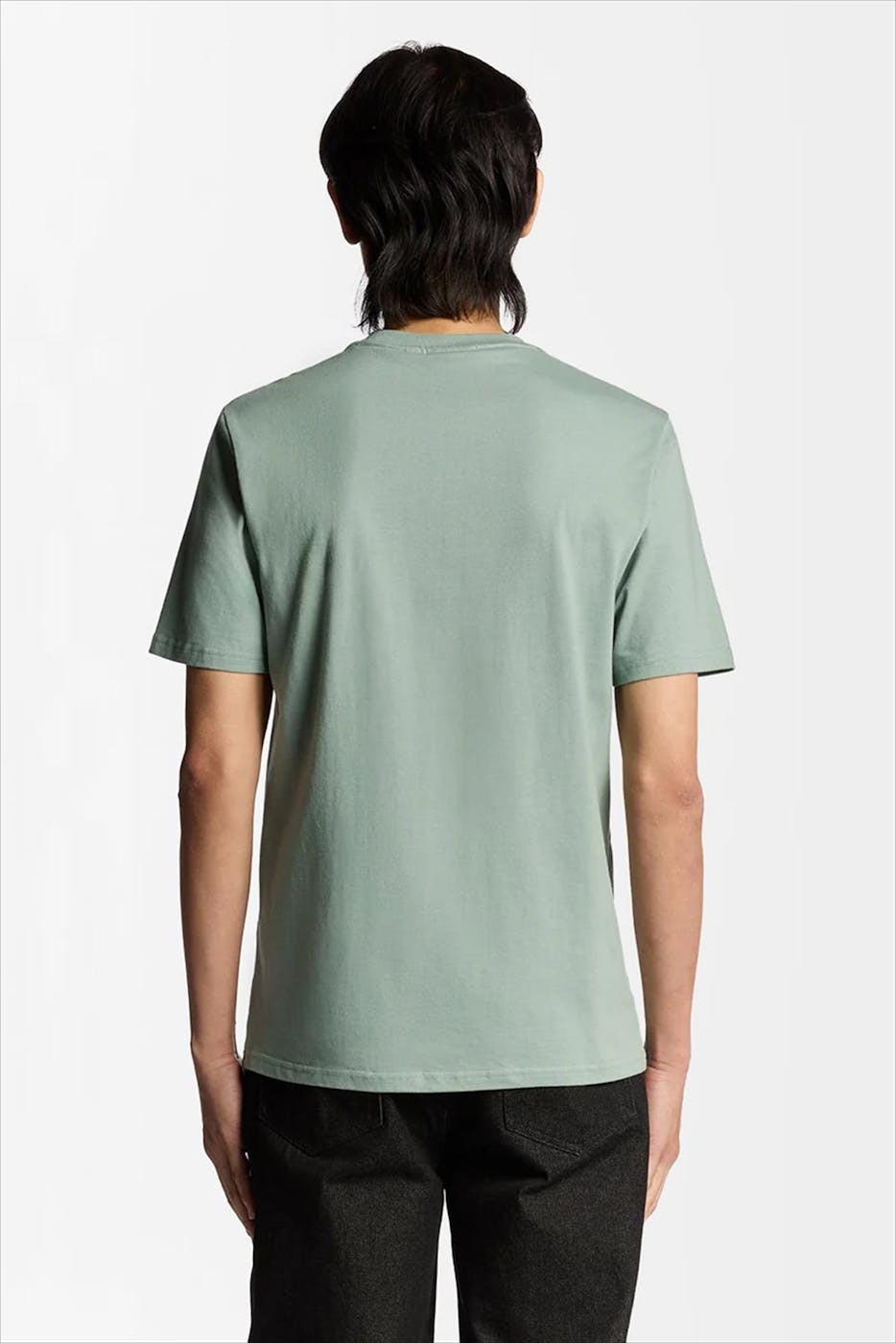 Lyle & Scott - Mintgroene Plain T-shirt
