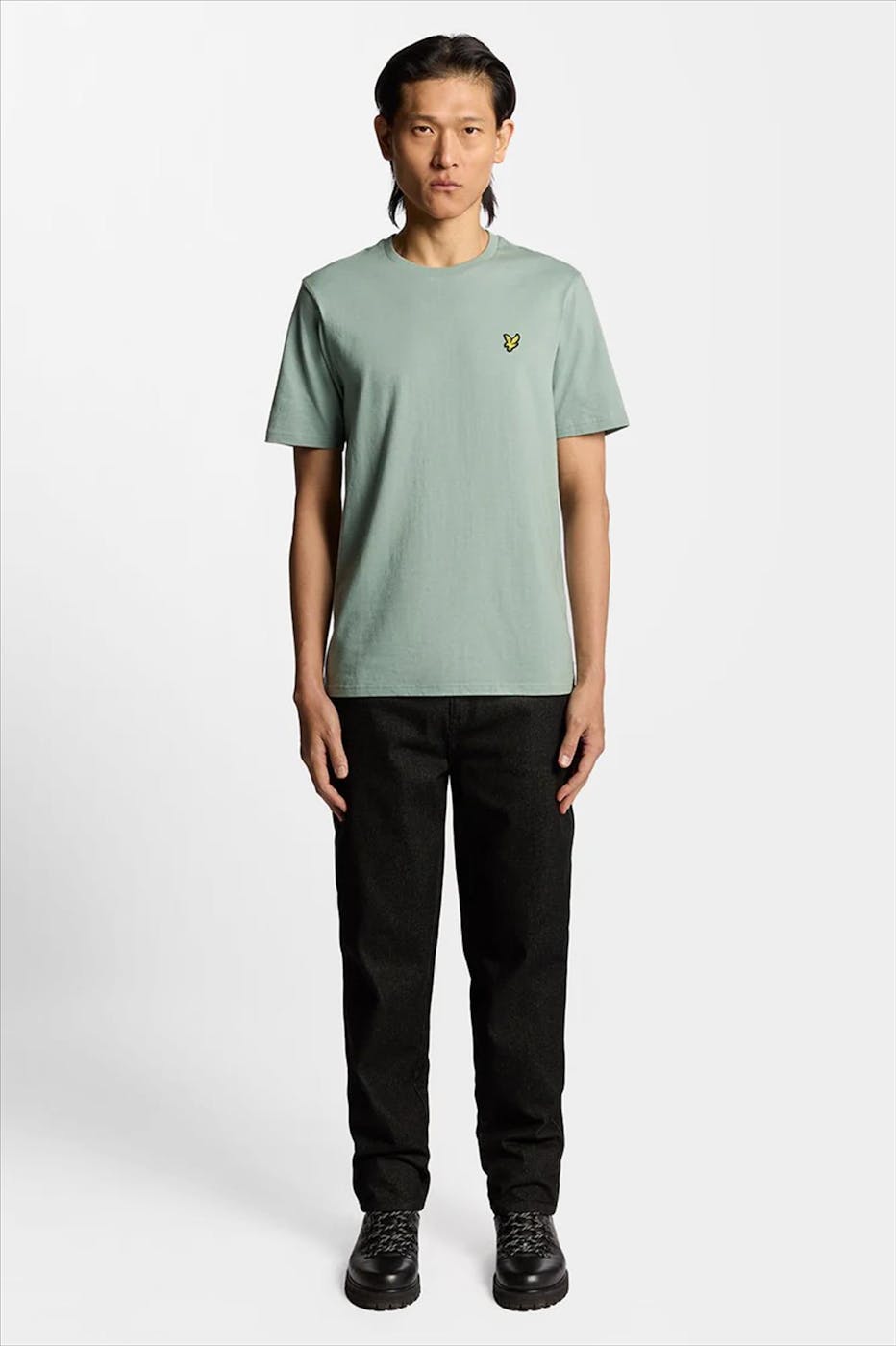 Lyle & Scott - Mintgroene Plain T-shirt